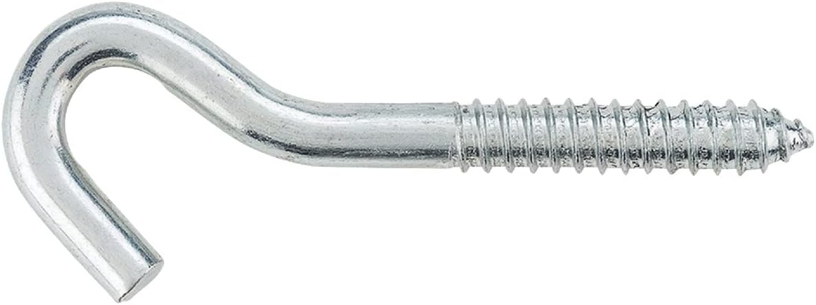 National Mfg. Stanley Hardware 220830 3/8 X 4-1/2 Zinc Plated Screw Hook, 10