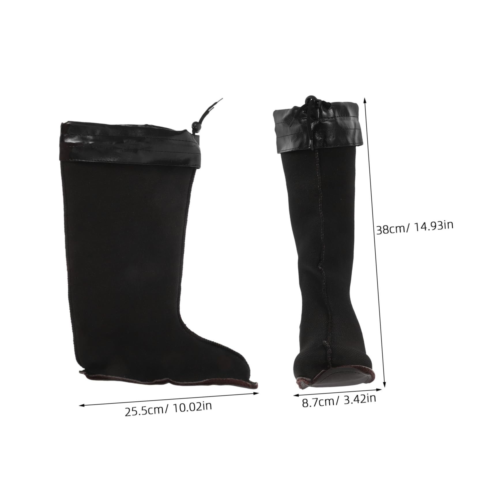 KONTONTY Insulated Boot Liners for Men Warm Liner Set High Coverage for Rain Boots Ideal for Cold Weather