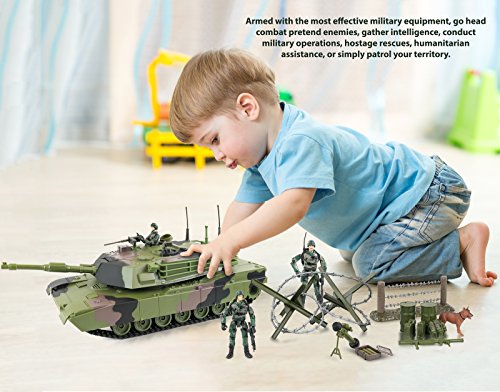 Click N' Play Military Armored Assault Tank 27 Piece Play Set With Accessories. #TOP3