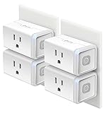 Kasa Smart Plug HS103P4, Smart Home Wi-Fi Outlet Works with Alexa...