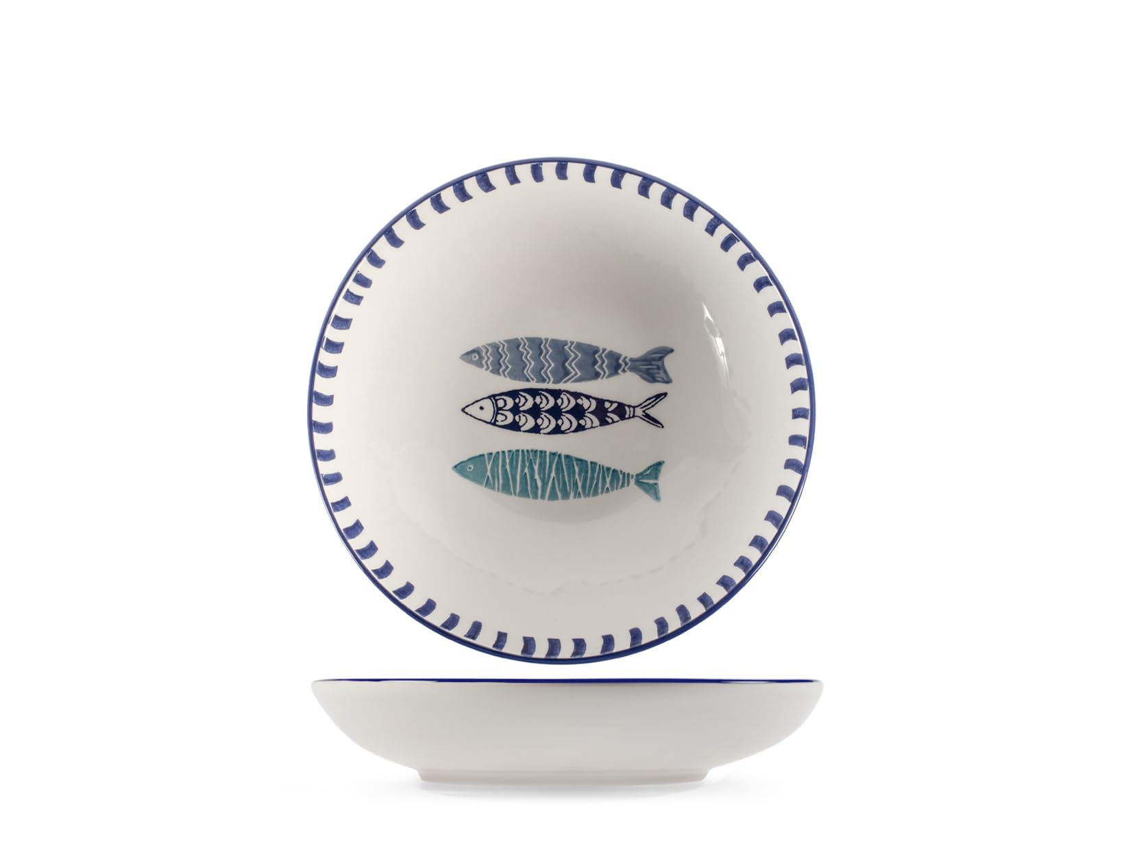 H&H Set 6 Piatti Fondi Mediterraneo cm 20