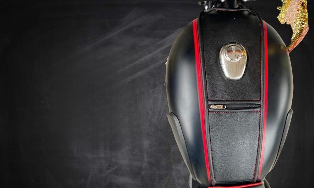 Sahara SeatsCompatible with Classic 350/500 Leather Finish Tank Strap/Tank Cover