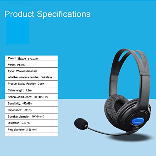Gaming Headsets for PS4 Playstation 4 Wired Stereo Gaming Headset with