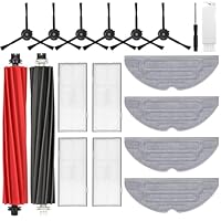 17-delige set accessoires voor Roborock S8 / S8 robotstofzuiger met 2 hoofdborstels, 4 reinigingsdoeken, 4 filters, 6 zijborstels en 1 reinigingsborstel