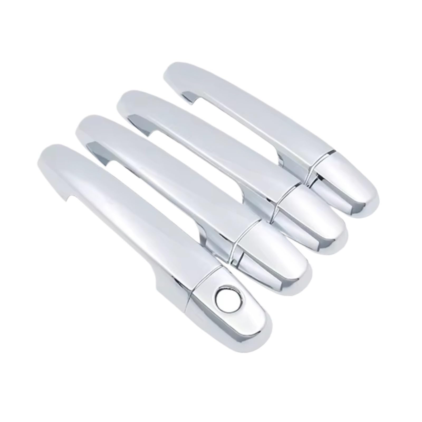 Iukmr 1Keyhole 4Door For Toyota For Corolla E140 E150 2007-2013 Car Accessories Stickers Abs Styling Chrome Door Handle Cover Trim Car Outer Door Handle(1Keyhole 4Door)