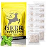Deer Repellent 12 Pack, Upgrade Deer and Rabbit Repellent Outdoor, Keep Deer Away from Orchard Farmland, Natural Deer Repeller for Plants Flower, Deer Deterrent for Garden Yard Lawn Patio