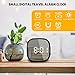 GLOUE Travel Alarm Clock Small Bedside Digital Alarm Clock Dimmable Magnetic Kitchen LED Alarm Clocks with Sound Control  Simple Operation Battery Backup Clock for Kids Bedroom Office