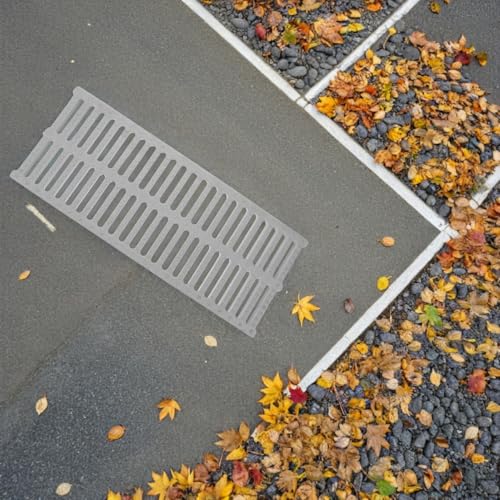 Couverture tranchée drainage garage et allée en polymère 50 x 20 cm