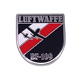 WW2 World War 2 German Air Force Luftwaffe Messerschmitt BF-109 1' Enamel Pin Badge