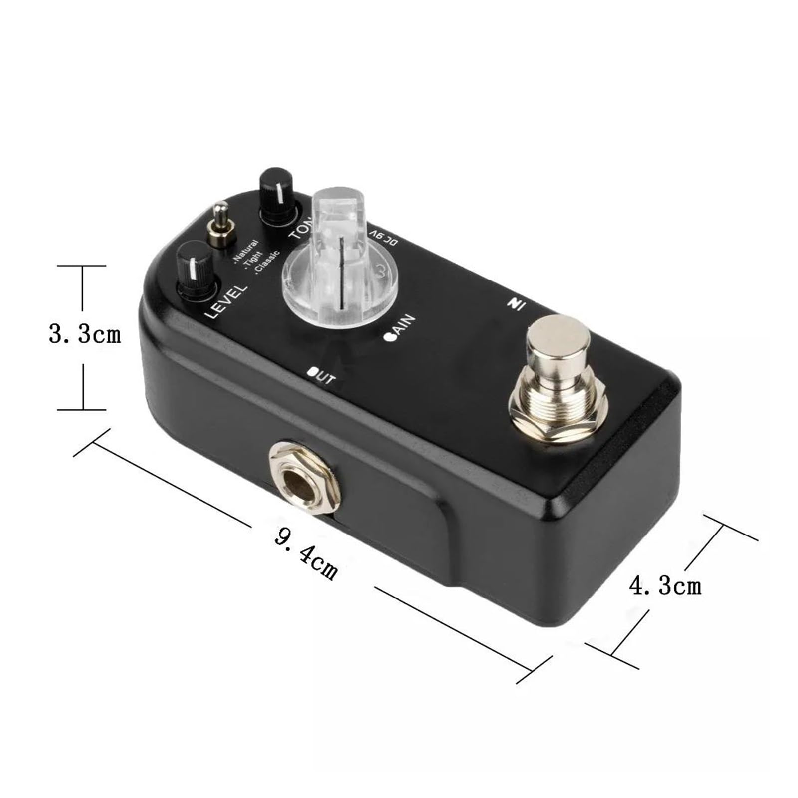 Mini Pedał Efektów Gitarowych Distortion Z 3 Trybami I Profesjonalnymi Akcesoriami