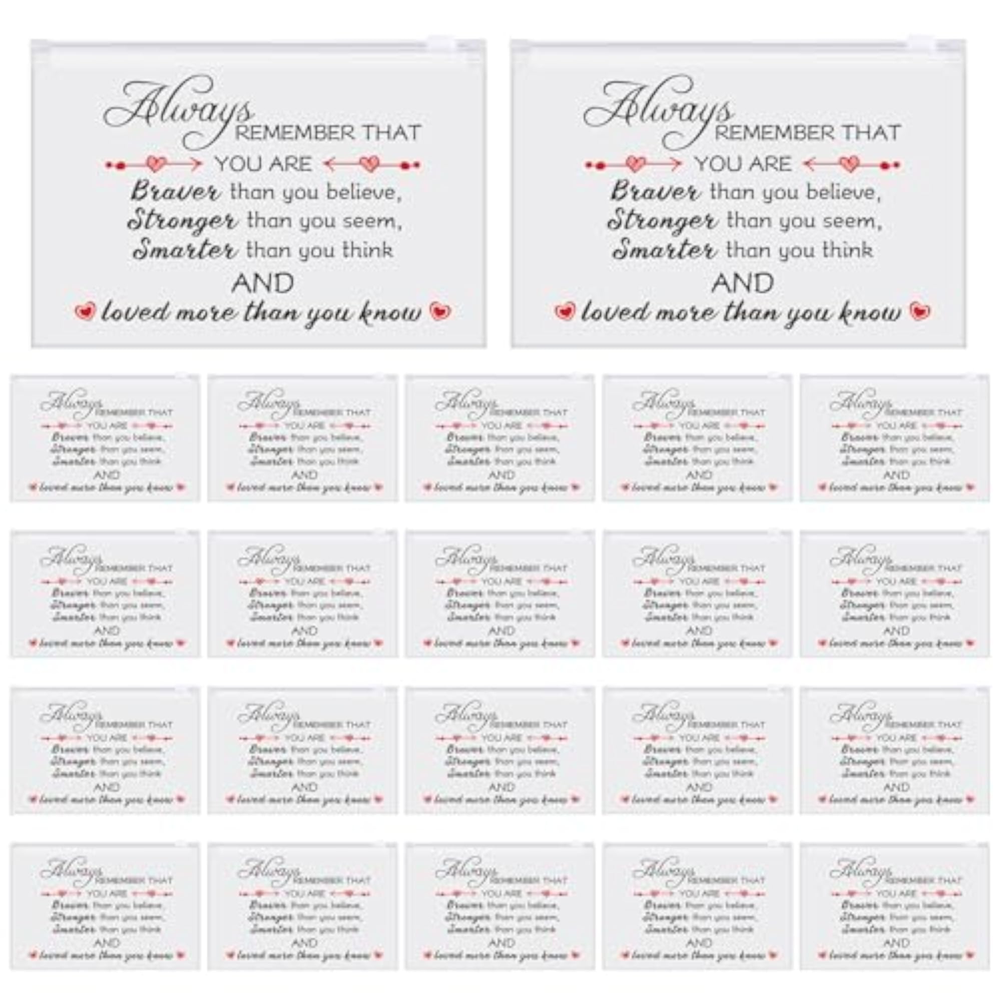 150 Pcs Inspirational Cosmetic Bag Gift Set