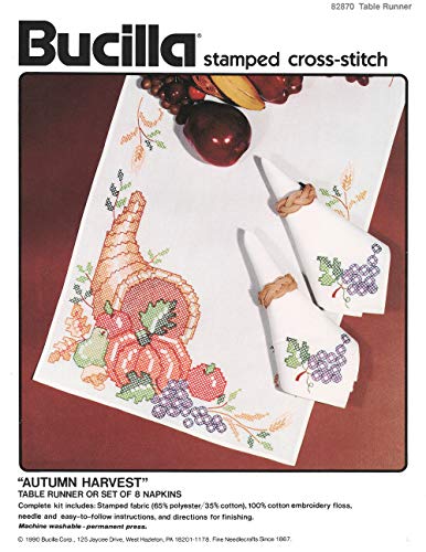 Kit de table estampé Bucilla 82870 art du fil haut de gamme