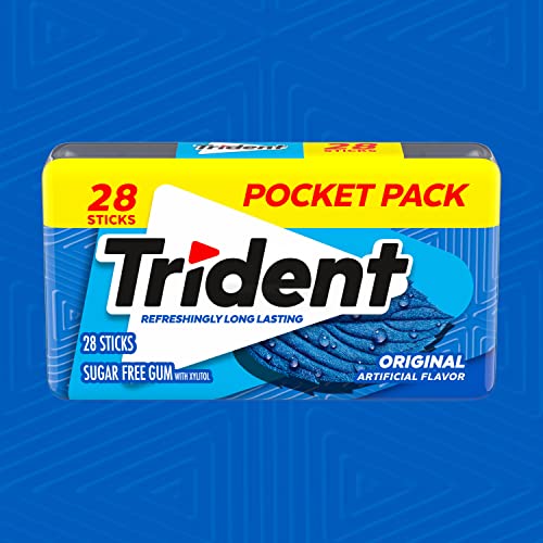 Trident Original Sugar-Free Chewing Gum, 6 Packs of 28 Pieces (168 Total) - image 9