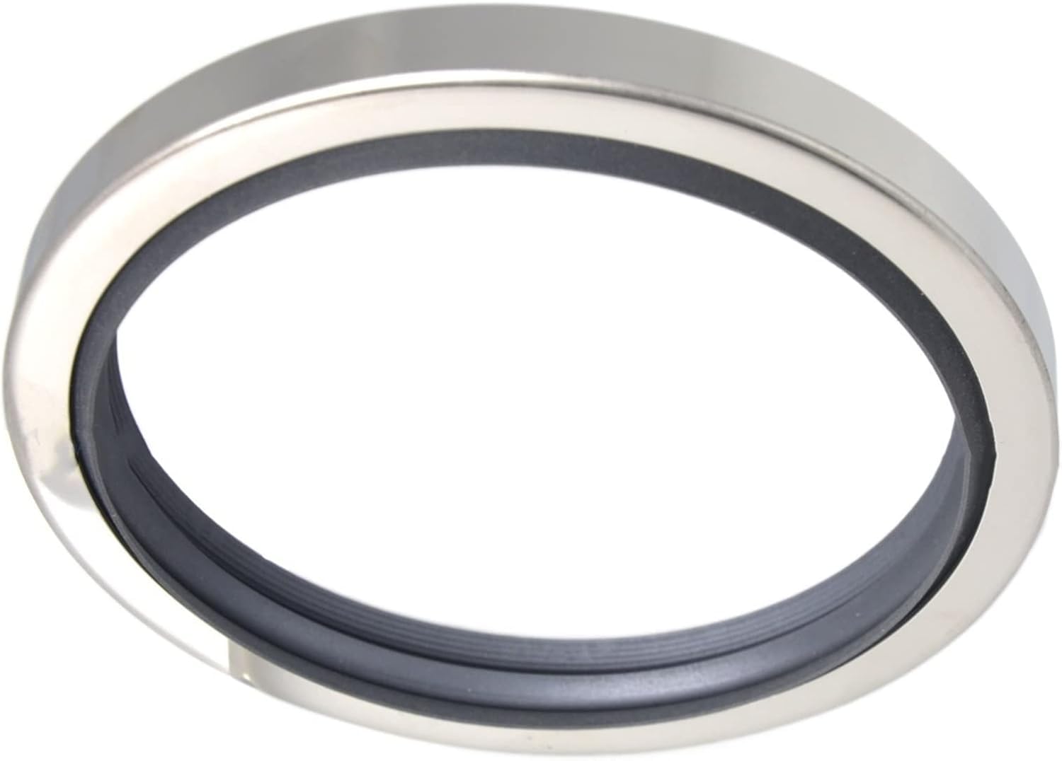 Air Compressor Oil Seal, Stainless Steel PTFE Oil Seal 55x72x10 Black Single Dual Lip Screw Air Compressor Parts(55x72x10 Smlbdbk)