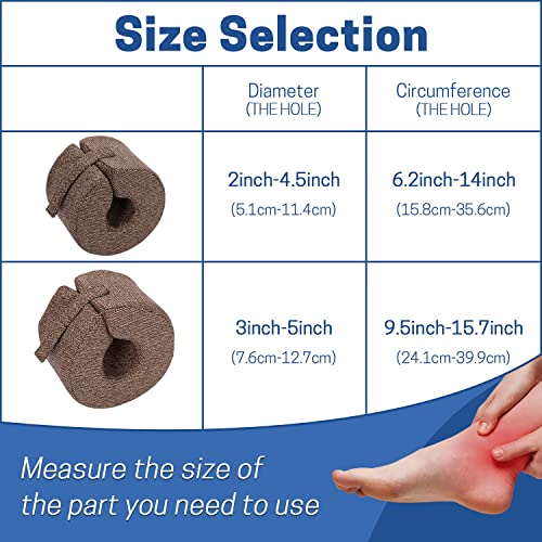 Image of SWISSELITE Foot Elevation Pillow Ankle Heel Protector Wedge Foot Support Cushion Anti-Bedsore Zipper Removable Cover Sleeping Rest - Nursing Cushion for Recovery