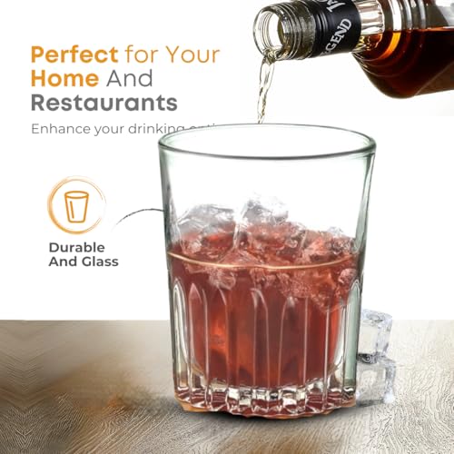 Image of Yera Classic Tumbler Set of 6, 250 ml Each | Transparent | Hot & Cold Drinks, Juice, Cocktail, Milkshake, Smoothie | Ideal for Home, Party, Restaurant, Gifting | Special Occasions