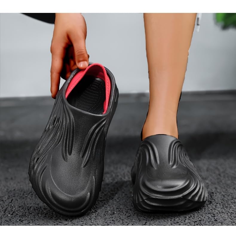 Summer Men's Anti-Slip Soft-soled Hole-out Sandals, Thick-soled Fashion Men's Beach Slippers3