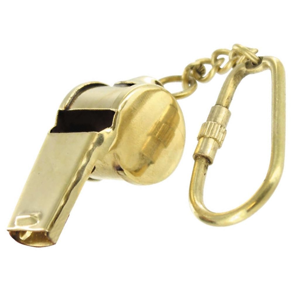 Armory Replicas Functional Ruckus Brass Whistle Keychain