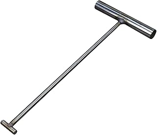 Qianly Manhole Cover Hook Versatile Pull Springs Rigid Steel Tool Hook Heavy Duty Lift Manhole Covers Lifting Hook Utility Tool, 8mmx50cm