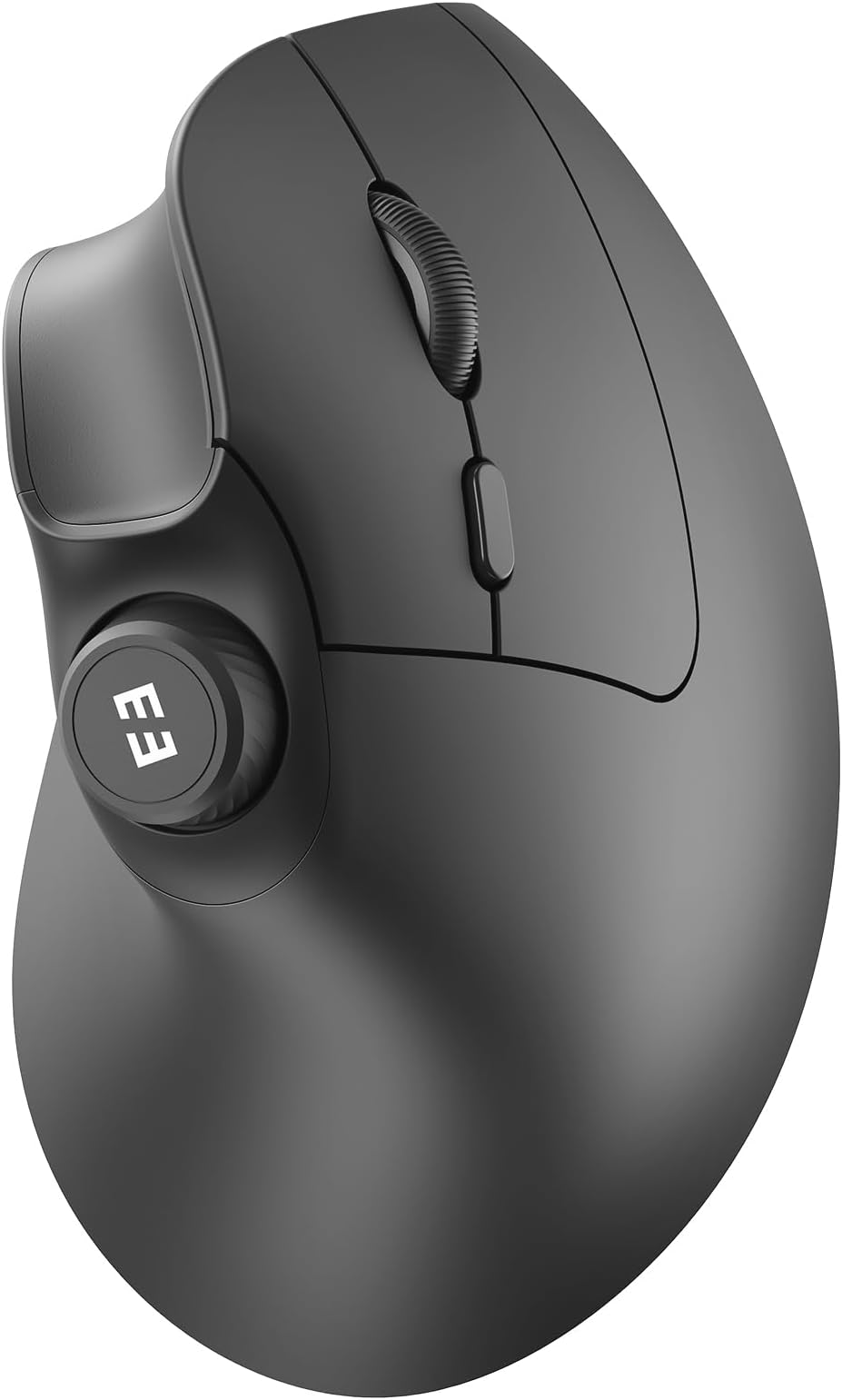 seenda Ergonomic Mouse Wireless, MOU-302 Bluetooth Vertical Mouse Rechargeable, Volume Knob, Silent Mice & 1000/1600/2400 DPI, 3 Multi-Device Connection for Windows/PC/Laptop/Mac/MacBook, Black