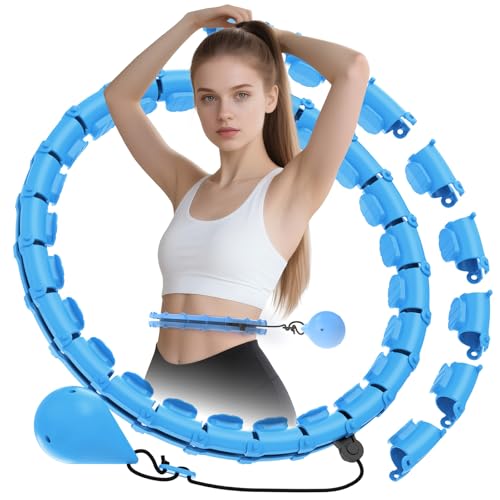 JLoibao Smart Hula Hoop Reifen Erwachsene Zum Abnehmen, 24-Stufiger...
