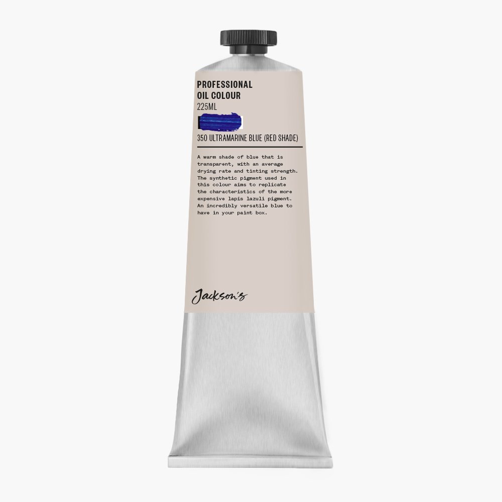Jackson's BL 2015 Peinture à l'huile professionnelle Ultramarine Bleu Rouge Ombre 225 ml Taille L