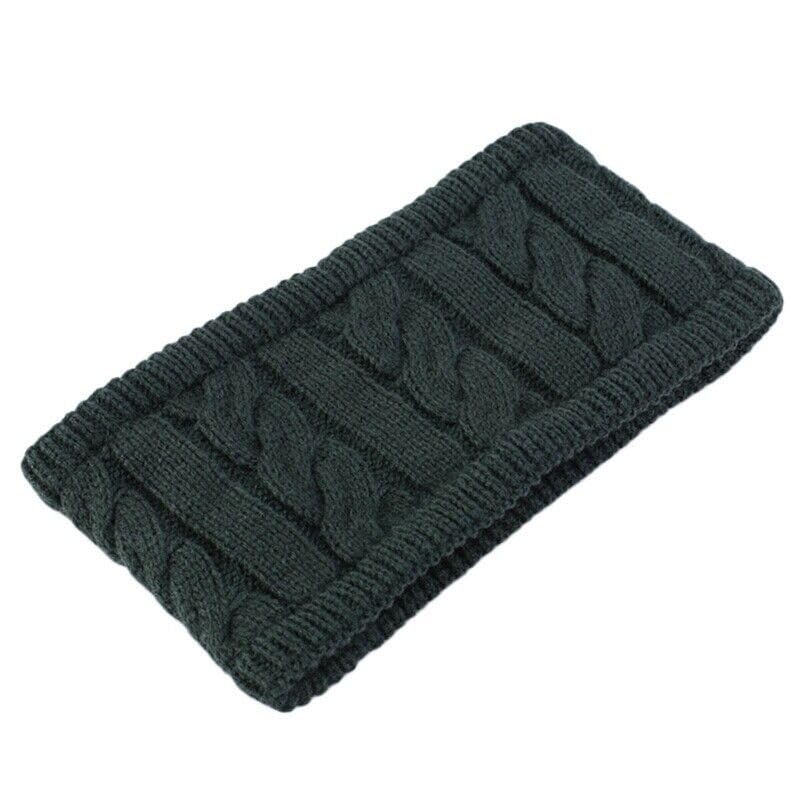 el regalo 1 PC Winter Knitted Fleece Warm Unisex Headbands for Men & Women- Ear Warmer Headband Hair Band Wool Head Wraps Winter Unisex Ear Warmers (Grey)-picture-42