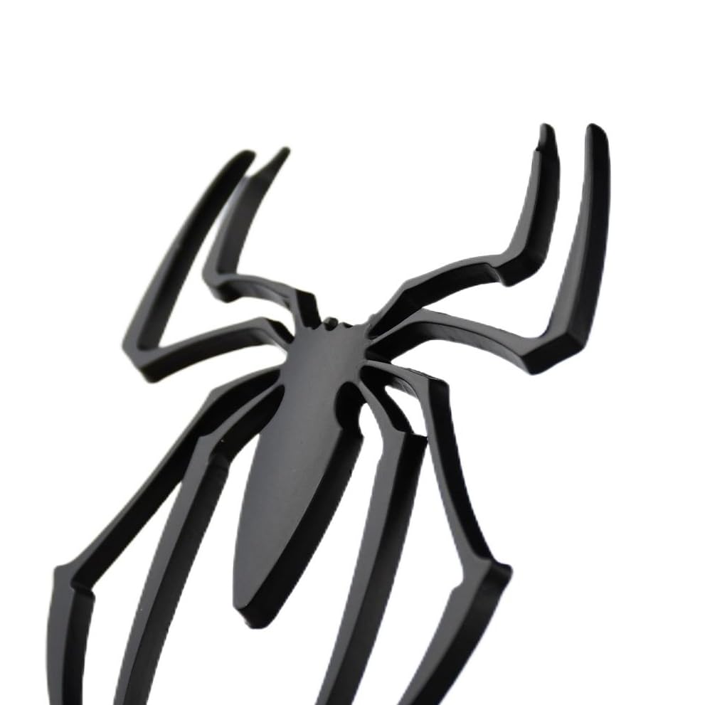 Image of 3D Metal Black Widow Spider Emblem Badge with Adhesive for Can-Am Spyder F3 RT R 600