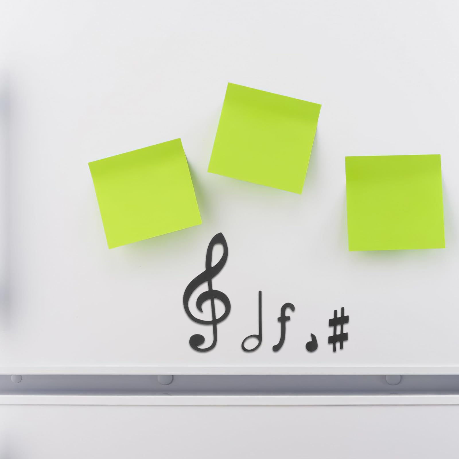 Zerodeko Imanes Magnéticos Precisión Profesional de Doble Cara de Notas Musicales y Material Magnético Adecuado para Pizarra de Escritura para Enseñanza Musical en Casa