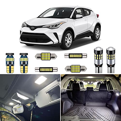 Kit de 8 luces LED blancas para interior Toyota C-HR 2018-2021