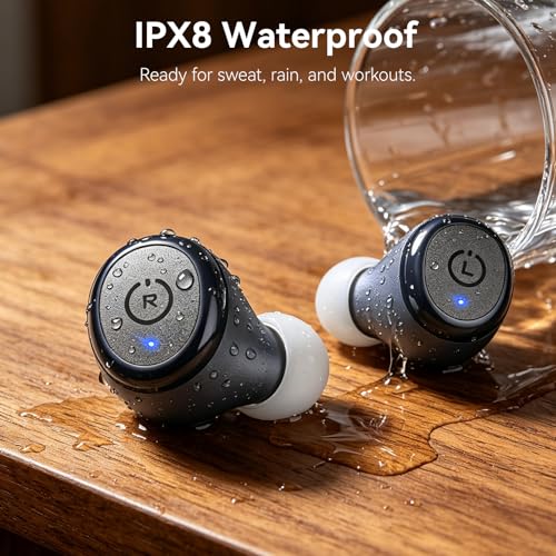 Image of TOZO T10 Wireless Earbuds Bluetooth 5.3 Headphones, App Customize EQ, Ergonomic Design, 55H Playtime, Wireless Charging Case, IPX8 Waterproof Sound in-Ear Headset, New Version