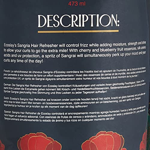 Ecoslay Sangria Curl Refresher, 16oz miniatura 3