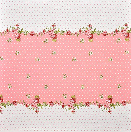 Image of TIB The Intellect Bazaar Flat Double Bedsheets with 2 King Size Pillow Covers | Double Bed Breathable | Wrinklefree | Ultrasoft | 90 x 100 Inches, 7X7.5 Feet | Pink & White Floral