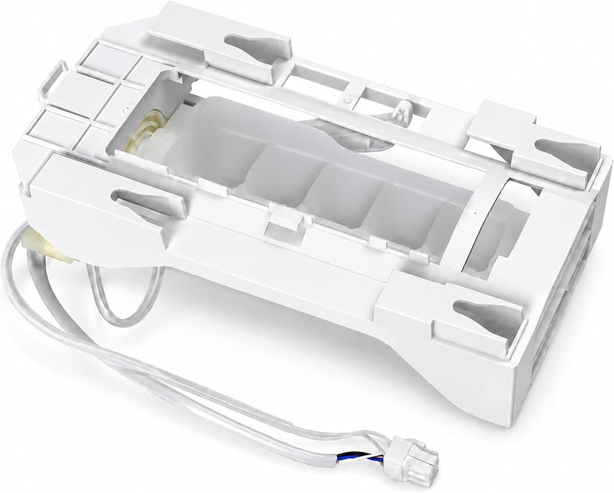 243297609 243297613 Ice Maker Replacement, 6-Pin Refrigerator Ice Maker Assembly Fits Select Frigidaire Electrolux Crosley Kenmore IKEA Models, Replaces 243297606 243297607 243297603 AP6995374