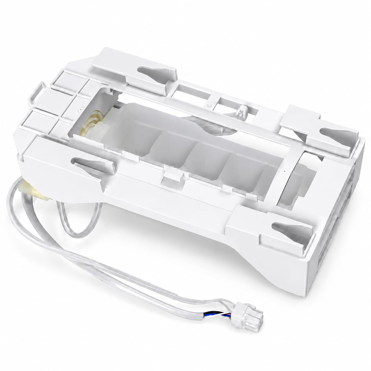 243297609 243297613 Ice Maker Replacement, 6-Pin Refrigerator Ice Maker Assembly Fits Select Frigidaire Electrolux Crosley Kenmore IKEA Models, Replaces 243297606 243297607 243297603 AP6995374