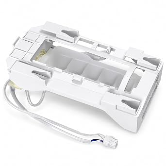 243297609 243297613 Ice Maker Replacement, 6-Pin Refrigerator Ice Maker Assembly Fits Select Frigidaire Electrolux Crosley Kenmore IKEA Models, Replaces 243297606 243297607 243297603 AP6995374