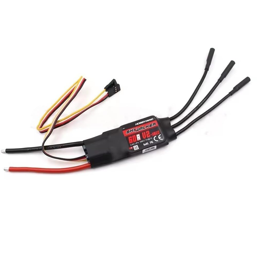 SPARKHOBBY HobbywingSkywalker 12A 20A 30A 40A 50A 60A 80A Brushless ESC Speed Controler BEC for RC Quadcopter Helicopters Fixed-Wing Drone (1PC