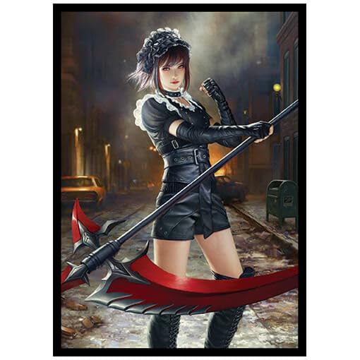 Fantasy North - Naomi - Street Fight - 100 Smooth Matte TCG Trading Card Sleeves - Anime - Fits Magic MTG Commander Pokemon and Other Card Games - Playing Card Sleeves