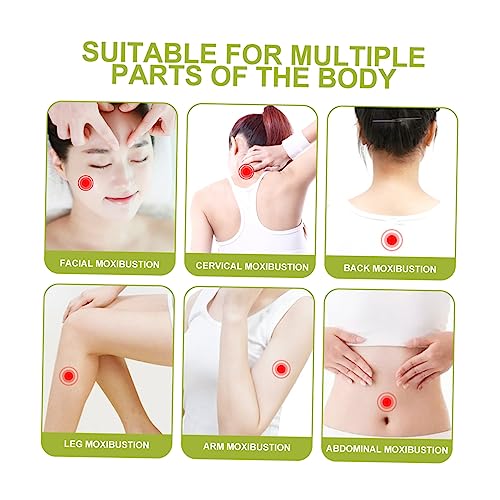 SHERCHPRY Set de 1 Olla de Moxibustión de Cerámica Portátil para Terapia de Masaje Diseño Aislante Ligero Resistente al Calor Herramienta de Moxibustión miniatura 4