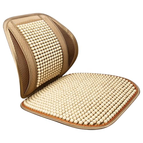 Cojines de cuentas de madera para viajar sin calor en tu coche o camioneta todo el año