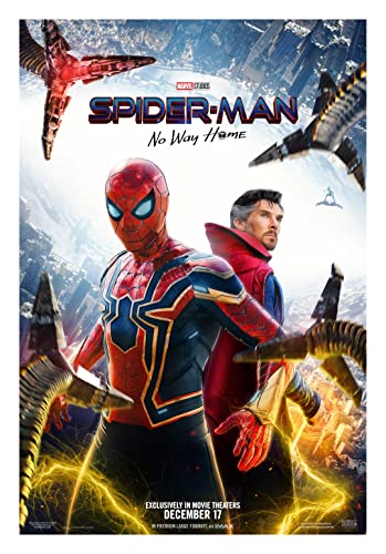 Spider-Man No Way Home Movie Poster Glossy Print Photo Wall Art Stars Zendaya Benedict Cumberbatch Tom Holland Sizes 8x10 11x17 16x20 22x28 24x36 27x40 (11x17 inches)