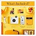 KODAK Smile+ 2-in-1 Digital Instant Print Camera & Wireless Bluetooth Photo Printer - 10MP, Special-Effect Rotating Lens, Zink 2x3” Sticky-Back Photos, Print via Fun App from Smart Devices - White