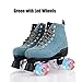 SXDQSZ PatinesPatinaje de Doble Fila para Adultos, Patines Kraft PU Flash de Cuatro Ruedas para Mujeres Adultas, 36