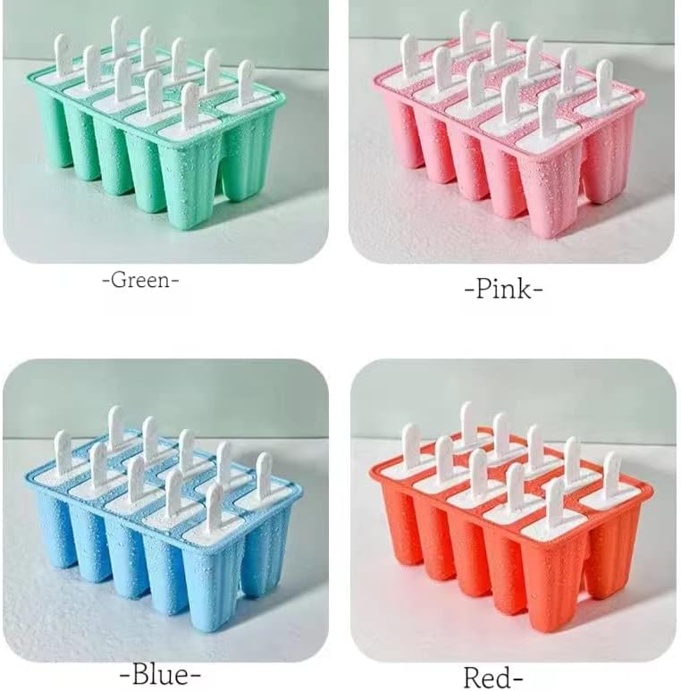 Miniatura 6 de Juego de 10 moldes reutilizables para paletas de silicona, moldes para hacer helados, moldes de helado congelados, accesorios de cocina, leche