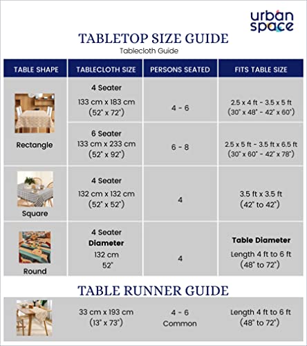 Image of Urban Space 100% Cotton Dining Table Runner, Printed Anti Skid Runner for Dining Table, Center Table Runners for 4 Seater & 6 Seater Table (13 inch x 76 inch, Humming Bird Red)