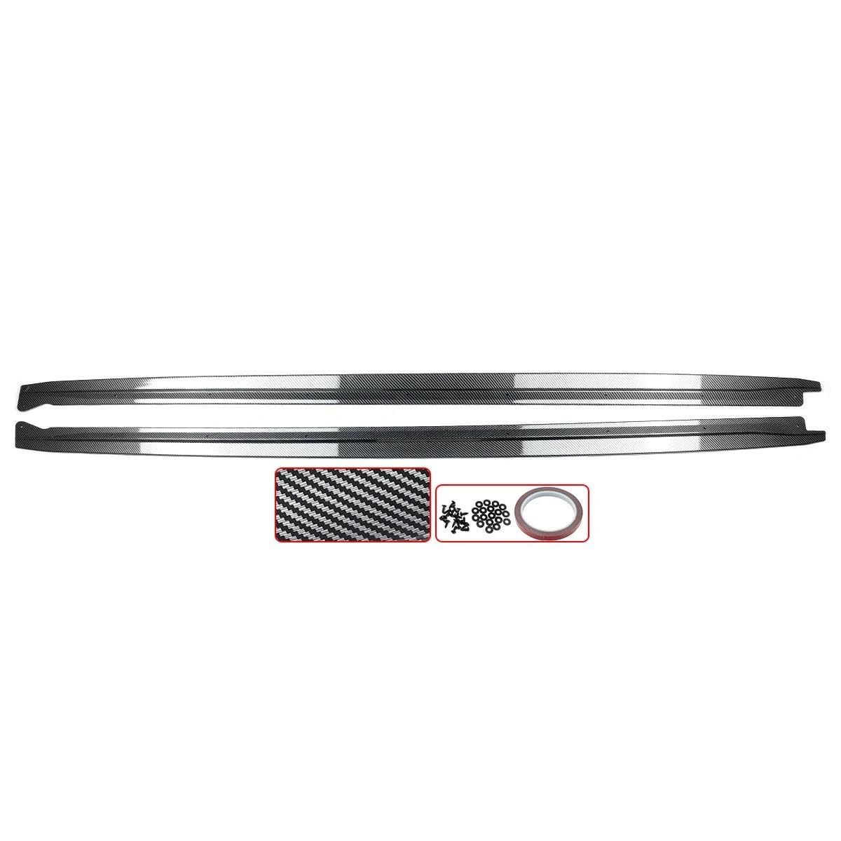 Seitenschürze Seitenrock Für F15 X5 F85 Für X5m F16 X6 F86 Für M 2 Stücke Glanz Schwarz/Carbon Faser Seite Rock Erweiterung