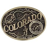 Montana Silversmiths Attitude State Heritage Oval Antiqued Patina Western Belt Buckle