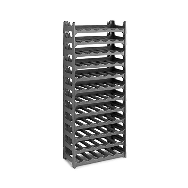 Grizzly Wine Rack for 36 or 72 Bottles Stackable Bottle Shelf