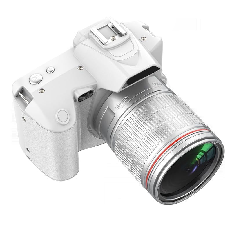 Cámara réflex digital D5 con doble lente, zoom de 16X, apertura F2.7, pantalla táctil de 3 pulgadas, control WiFi de fotografía y vlogging