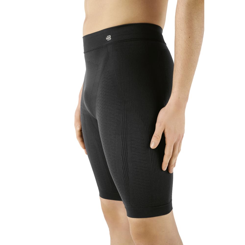 BAUERFEIND Kompressions-Hose „Sports Compression Tights Short“, Sporthose für Herren, Kurz, Für verbesserte Durchblutung der Beinmuskulatur, Polyamid/Elasthan